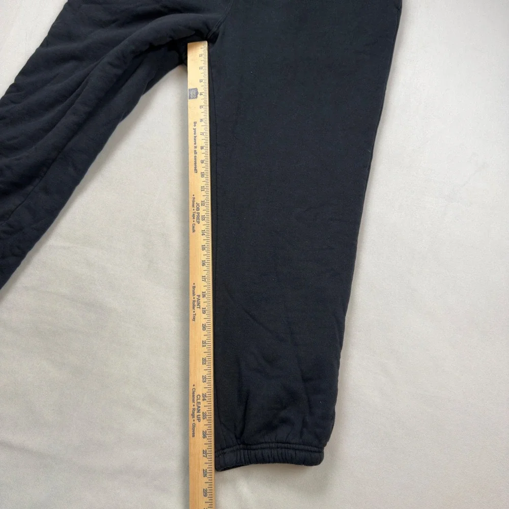 Eddie Bauer Mens XL Black Sherpa Fleece‎ Lined Sweatpants Joggers Warm Winter